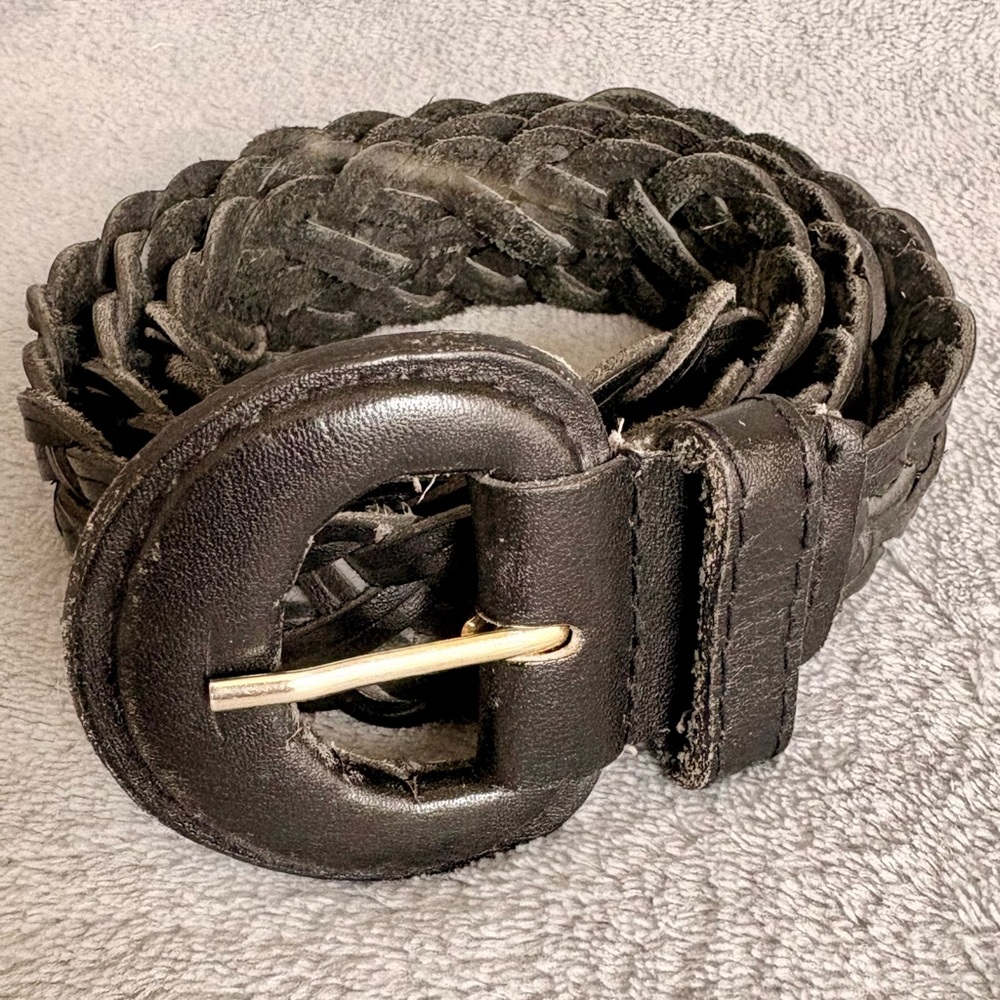 Vintage woven leather‎ belt
